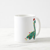 Grappig Leuk Kerst Lochness Monster Koffiemok (Voorkant rechts)