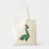 Grappig Leuk Kerst Lochness Monster Tote Bag (Voorkant)