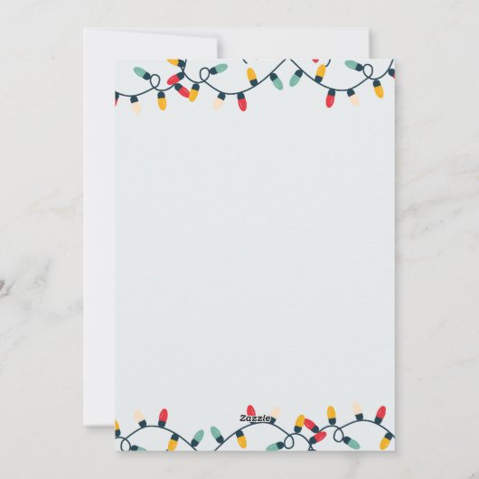 Grappig leuk lijstje overschat 4 foto kerst feestdagenkaart (Achterkant)