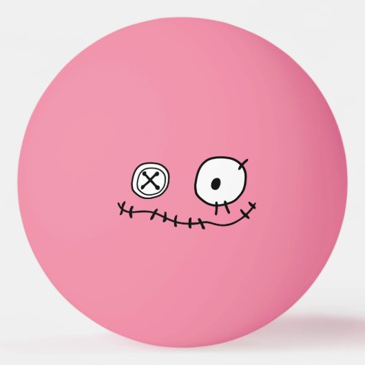 grappig, leuk monstertekenfilmpersonage pingpongbal (Voorkant)
