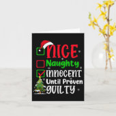 Grappig Leuk Ondeugend Kerstmis Volwassenen Kaart (Gele Bloem)