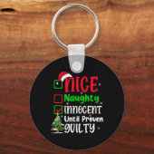 Grappig Leuk Ondeugend Kerstmis Volwassenen Sleutelhanger (Voorkant)