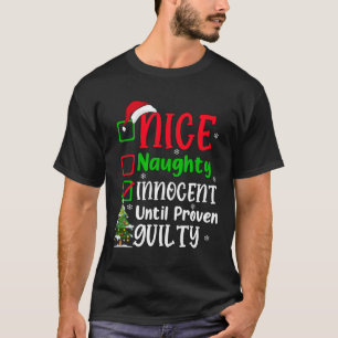 Grappig Leuk Ondeugend Kerstmis Volwassenen T-shirt