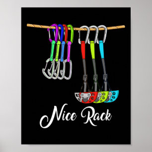 Grappig leuk rek Rock klimmen cadeau shirt klimmer Poster