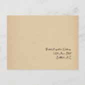 Grappig & Leuk Script Trouwen RSVP Briefkaart - Kr (Achterkant)