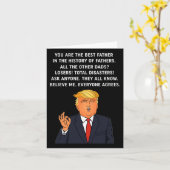 Grappig Leuk Shirt Voor Vaderdag Geschenk Voor Pap Kaart (Gele Bloem)