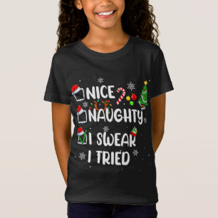 Grappig leuk stout ik zweer dat ik kerst pyjam gep t-shirt
