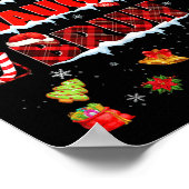 Grappig Leuk Stoute Bruh Kerst Plaid Pjs Pyjama Poster (Hoek)