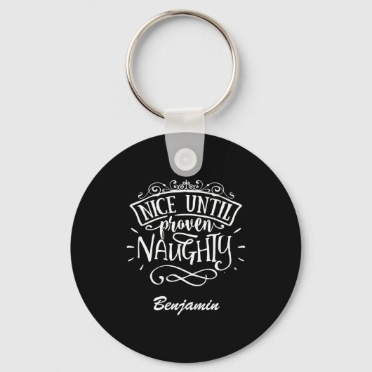 Grappig Leuk Tot Bewezen Stout T Shirt Sleutelhanger (Voorkant)