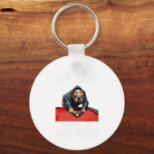 Grappig Leuke Rack Bulldog Pool biljart voor manne Sleutelhanger (Voorkant)