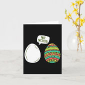 Grappig Leuke Tatoeages Eieren Paasdag Egg Schilde Kaart (Gele Bloem)