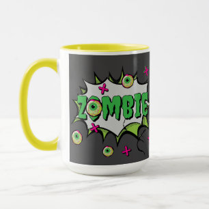 Grappig Leuke Zombie Pop Art Mok