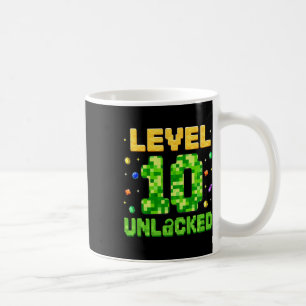 Grappig Level 10 Ontgrendeld 10e Verjaardag Gamer Koffiemok