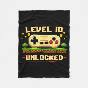 Grappig level 10 vrijgespeeld videospel 10de verja fleece deken