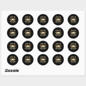 Grappig level 30 ontgrendeld gamer 30ste verjaarda ronde sticker (Vel)