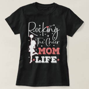 Grappig leven als cheerleider en moeder combineren t-shirt