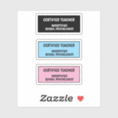 Grappig Leven als School Docent Sticker (Vel)