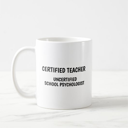 Grappig Leven Als Schoolleraar Koffiemok (Links)