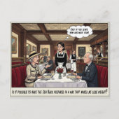 Grappig leven als serveerster restaurant humor an briefkaart (Voorkant)