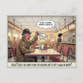 Grappig leven als serveerster restaurant humor an briefkaart (Voorkant)