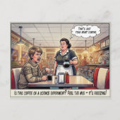 Grappig leven als serveerster restaurant humor an briefkaart (Voorkant)