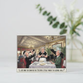 Grappig leven als serveerster restaurant humor an briefkaart (Staand voorkant)