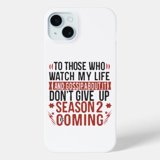 Grappig Leven Geroddel Gerucht Grap Sarcasme Humor Case-Mate iPhone Case (Achterkant)