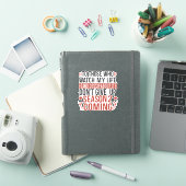 Grappig Leven Geroddel Gerucht Grap Sarcasme Humor Sticker (iPad Cover)