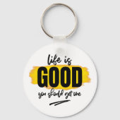 grappig leven goed sarcasme woordkunst sleutelhanger (Voorkant)
