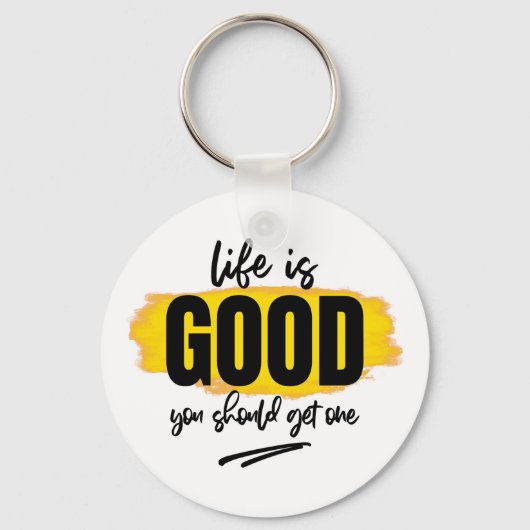 grappig leven goed sarcasme woordkunst sleutelhanger (Voorkant)