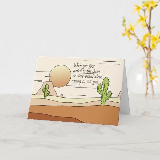 Grappig leven in de woestijn dat je denkt dat je j kaart (Gele Bloem)