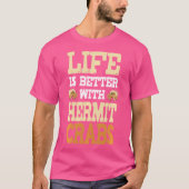 Grappig leven is beter met heremietkreeften - Herm T-shirt (Voorkant)