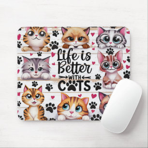 Grappig leven is beter met katten muismat