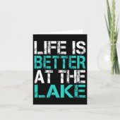 Grappig leven is beter op de Lake Camping Summer V Kaart (Voorkant)