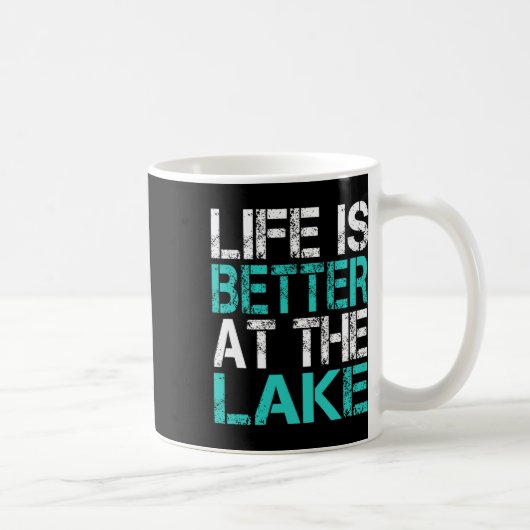 Grappig leven is beter op de Lake Camping Summer V Koffiemok (Rechts)