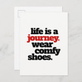 Grappig leven is een reis ... briefkaart (Voorkant / Achterkant)