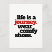 Grappig leven is een reis ... briefkaart (Voorkant)