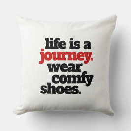 Grappig leven is een reis ... kussen
