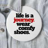 Grappig leven is een reis ... ronde button 6,0 cm (In situ)