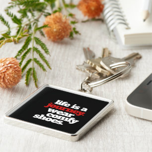 Grappig leven is een reis ... sleutelhanger