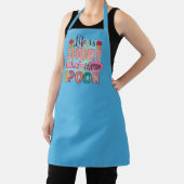 Grappig leven korte lik lepel keuken schort (Insitu)