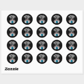 Grappig Leven Leven Eén Strike Per Tijd Geschenk B Ronde Sticker (Vel)