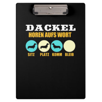 Grappig leven met Dachshund Dog Klembord