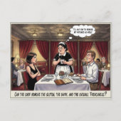 Grappig leven van serveerster restaurant humor an briefkaart (Voorkant)