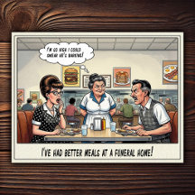 Grappig leven van serveerster restaurant humor