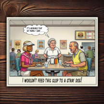 Grappig leven van serveerster restaurant humor