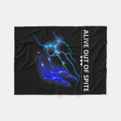Grappig Levend Uit Wrok Sarcastische Humor Quote Fleece Deken (Voorkant (Horizontaal))