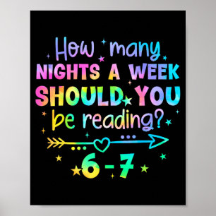 Grappig lezen 67 Leraar Zes Zeven Lezen 6 7 Boe Poster