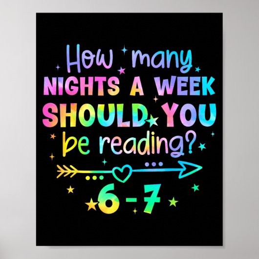 Grappig lezen 67 Leraar Zes Zeven Lezen 6 7 Boe Poster (Voorkant)