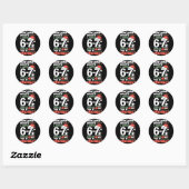 Grappig lezen 67 Meme Engels docent kerst Bo Ronde Sticker (Vel)